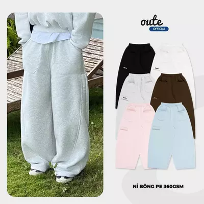 Quần Nỉ Dài Ống Rộng Classic Wide / Local Brand Unisex Nam Nữ