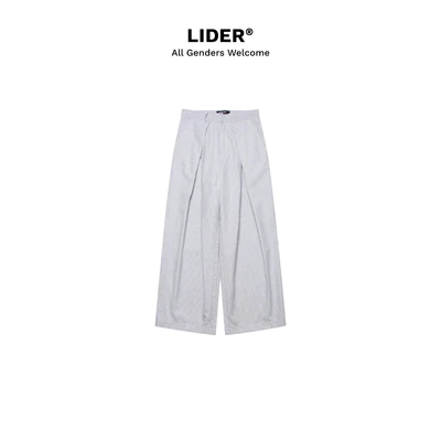 Quần Dài Kẻ Sọc Ống Suông Rộng Unisex LIDER POPEYE STRIPED PANTS