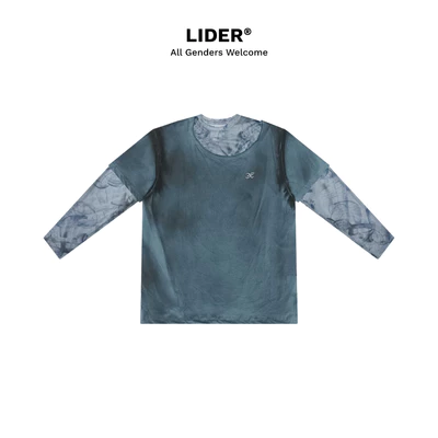 Áo Thun Lưới Tay Dài 2 Lớp Unisex LIDER X ENIGMA LONG-SLEEVE TEE
