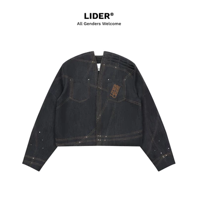 Áo Khoác Denim Unisex Dáng Boxy Cổ Đứng X ENIGMA KAIRO JACKET