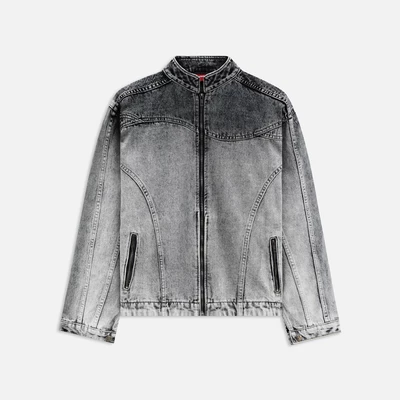 Áo NEEDS OF WISDOM Contoured Denim Jacket - Grey - Local Brand Chính Hãng