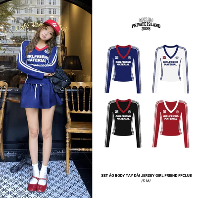 [CÓ TÁCH SET] Set Áo body Jersey Tay dài GIRL FRIEND FFCLUB