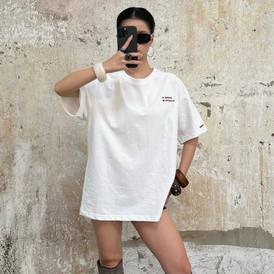 Áo thun REGODS form rộng unisex nam nữ cotton 255gsm cổ tròn - TEE BE MINIMALIST REGODS