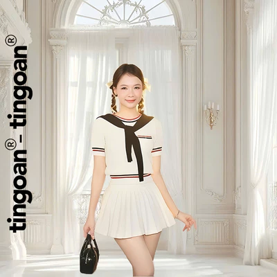 TINGOAN® x KOL - Áo len xù túi ngực dáng lửng 2 line viền áo MIMI TOP