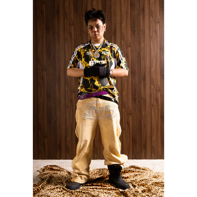 Áo Thun Jersey Merchandise 131KM  PJPO x UM$  Form Rộng Rãi Thoải Mái Polyester In Chuyển Nhiệt Hoạ Tiết Camo Cao Cấp