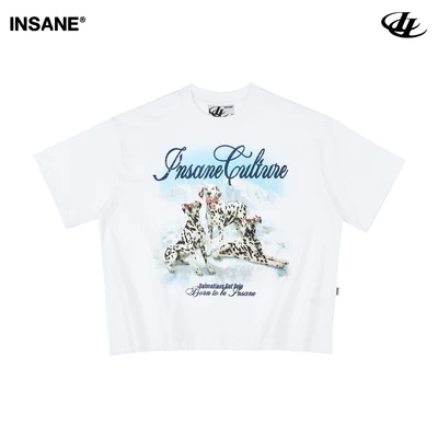 Áo Thun InsaneClo DALMATIAN DRIFT TEE Form Oversize Unisex Vải Thun Cotton 2 Chiều