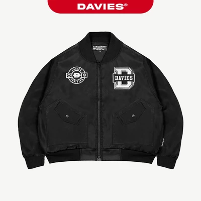 Áo khoác bomber from rộng DAVIES nữ nam dù hai lớp local brand Tactical Jacket | D27-AK1