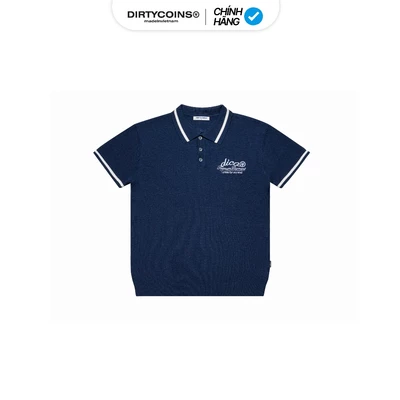 Áo Thun DirtyCoins Knit Polo Premium Garment Navy Blue