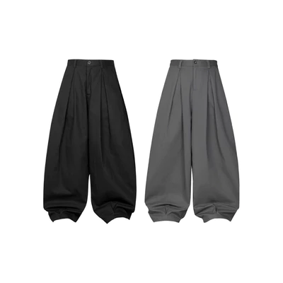 Quần kaki ống cong xếp li mông Nighfall Melancholy