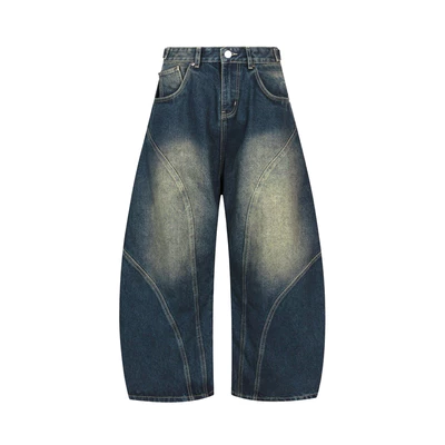 OUTBREAK - QUẦN DENIM ỐNG CONG “RETRO BAGGY JEANS”