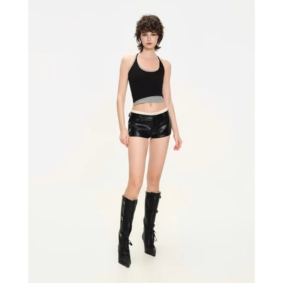 LSOUL Áo Thun Croptop Hai Dây Mảnh Basic Ôm Dáng Chất Thun Co Giãn Kai Top A25122871