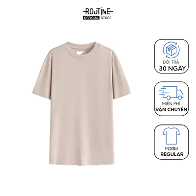 Áo Thun Nam Tay Ngắn Cổ Tròn Form Regular - Routine 10F24TSS070