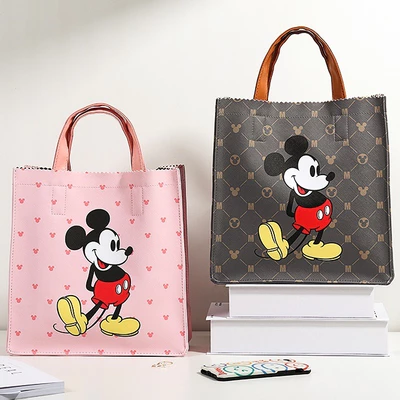 Túi Xách Hoạt Hình Disney Túi Mickey Chất Liệu Da Cao Cấp Chống Thấm Nước Dễ Thương Gói Mua Sắm A978