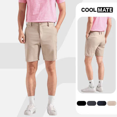 Quần Shorts Nam Kaki Excool co giãn Coolmate