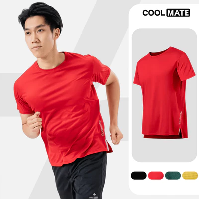 Áo thun nam thể thao chạy bộ Essentials Fast & Free Run II siêu nhẹ, nhanh khô Coolmate
