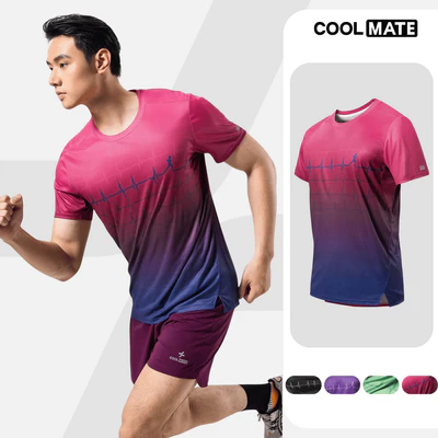 [MUA 3 GIẢM 12%]Áo thun nam thể thao chạy bộ Graphic Heartbeat siêu nhẹ, thoáng khí, thấm hút tốt - Coolmate