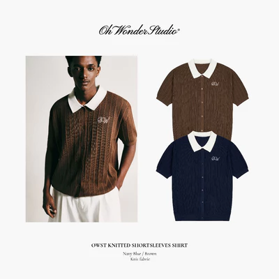 Áo Sơ Mi Oh Wonder Studio Knitted Shortsleeves Shirt - Gallent Days Collection