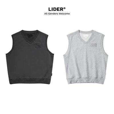 Áo Ghi Lê Sát Nách Unisex Nỉ Layer HUGGED V-NECK GILET