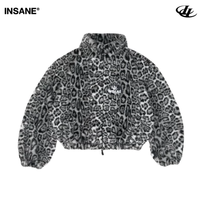 Áo Khoác Lông InsaneClo FROST VELI FURRY JACKET - LEOPARD OW Form Boxy Unisex Vải Giả Lông