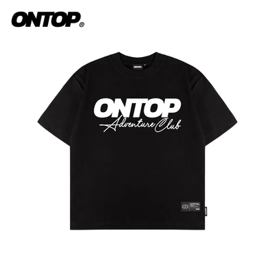 Áo thun đen in hình ONTOP | O-T1-D