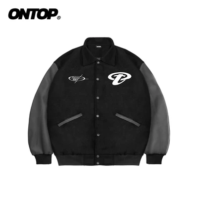 Áo khoác varsity nỉ ONTOP | O21-AK16