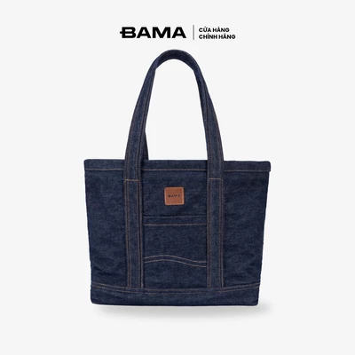 Túi tote đeo vai nam nữ BAMA Classic Denim Totes chống nước nhiều ngăn đi làm đi chơi dạo phố