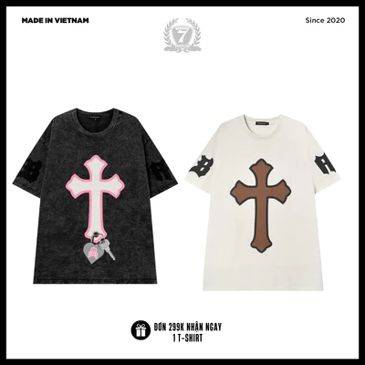 Áo Thun Unisex Banawa - Tee Rebel Faith Cross | Local Brand Chính Hãng