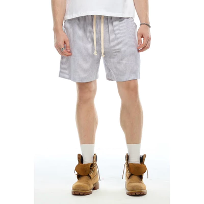 Quần shorts LINEN sọc unisex