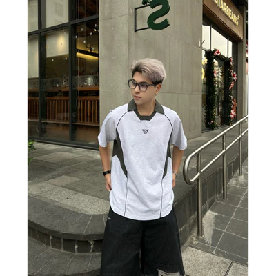 [NEW] Áo Polo Viền, thêu, ZOMBIE.CLUB, chất thun cotton 270gsm, form dáng oversize,couple unisex, Chính Hãng