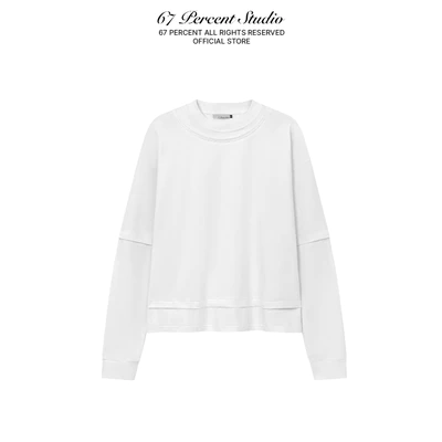 Áo Nỉ Hai Lớp Tay Dài Phong Cách 67PERCENT/67% - LAYERED OVERSIZED LONGSLEEVES