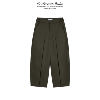 Quần Ống Rộng Vải Kaki Cotton Form Baggy Unisex 67PERCENT / 67% - GROOVE PANTS