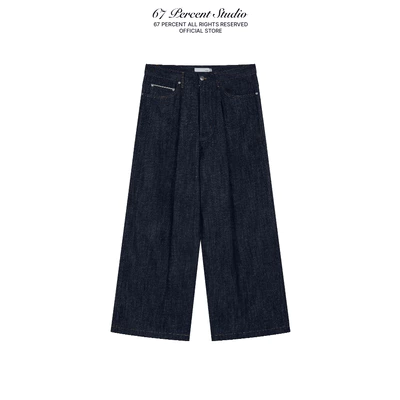 Quần Jeans Dáng Rộng Chất Liệu Selvedge Denim 67PERCENT / 67% -  PLEATED SELVEDGE JEANS