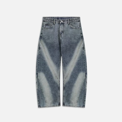 Quần NEEDS OF WISDOM Bleached Wide Denim Pants - Blue - Local Brand Chính Hãng