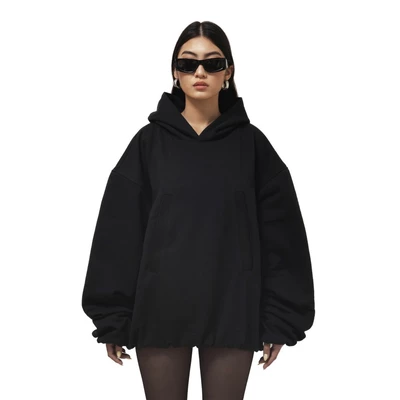 MAHU - ÁO HOODIE HAI LỚP OVERSIZED