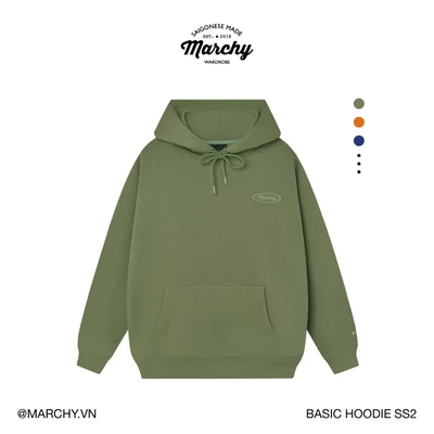 MARCHY - Basic Hoodie SS2 - Áo khoác nỉ tròng đầu