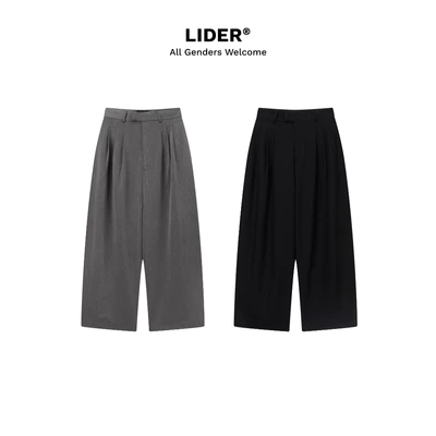 Quần Tây Ống Rộng Unisex LIDER FLOW PLEAT TROUSERS