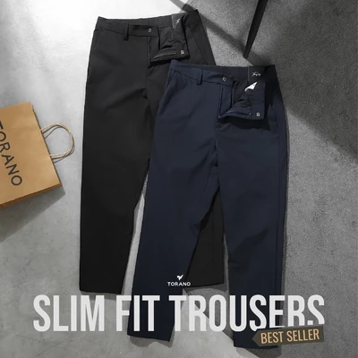 Quần âu SLIM FIT TROUSERS TORANO slim-fit cạp trơn lịch lãm – tinh tế - nam tính FABT007