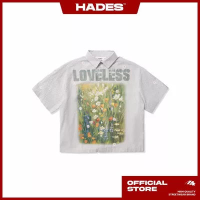 HADES Brand Chính hãng Áo Sơmi tay ngắn unisex - HADES Loveless Striped Shirts