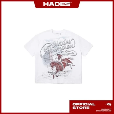 HADES Brand chính hãng Áo thun tay lỡ cotton unisex - HADES Lasso Champion Tee