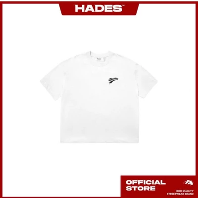 HADES Brand Chính Hãng Áo thun tay lỡ cotton unisex - HADES Shooting Star Tee Trắng