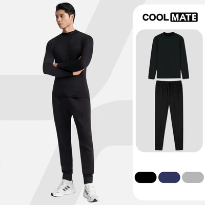 Set đồ bộ giữ nhiệt Premium Áo giữ nhiệt ExWarm và quần dài Jogger mềm mại, giữ ấm tốt Coolmate