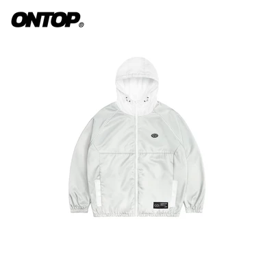 Áo khoác gió phối màu nam nữ ONTOP có mũ chống nắng Explorer Jacket | O-AK6-XT
