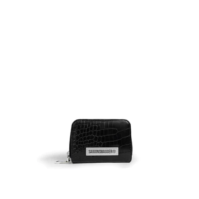 Ví Da Vân Khoá Kéo SAIGONSWAGGER® SGS “LUNE EMBOSSED” ZIP AROUND WALLET