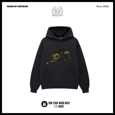 Áo Ninja Hoodie Nỉ Bông Unisex Banawa - Ninja Hoodie Broken Agnel | Local Brand Chính Hãng