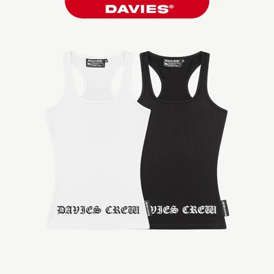 Áo ba lỗ nữ dáng dài hiphop DAVIES hình in chữ độc đáo chất thun co giãn ôm sát màu đen, trắng Legacy Top | D-T48