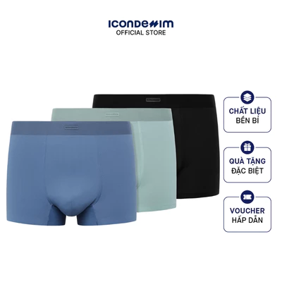 Quần Boxer Nam ICONDENIM Active Logo Box Trunks BXID0059