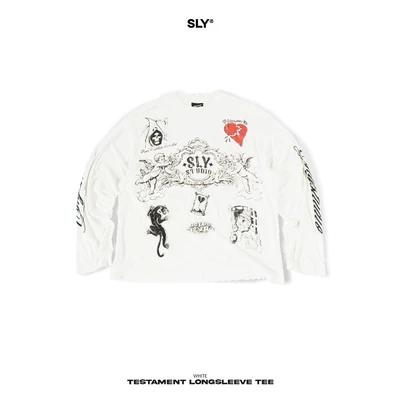 Áo thun tay dài SLY Testament White