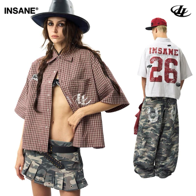 Áo Sơmi InsaneClo RIPPED 26 SHIRT Form Boxy Unisex Vải Sơmi Nhập