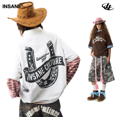 Áo Thun InsaneClo HORSESHOE TEE Form Unisex Vải Thun Cotton