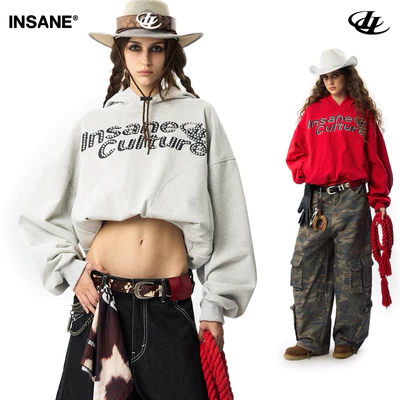 Áo Khoác Zip InsaneClo SPARKLE HOODIE Form Boxy Unisex Vải Chân Cua Cotton